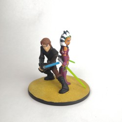 Diorama Star Wars toys Anakin et Ashoka unique